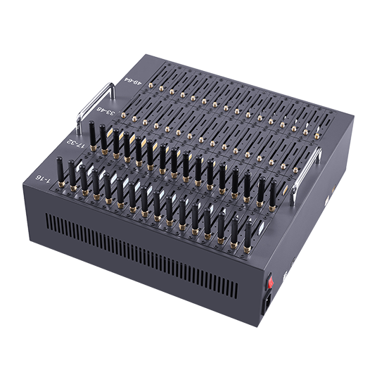 TYH 64 port SMS modem, a 64-port USB SMS modem pool supplied with bundled bulk SMS software